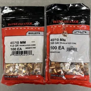 200ct Winchester .40/10mm Cal 165 gr Bullets