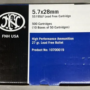 500 rnds FN 5.7x28 Ammo