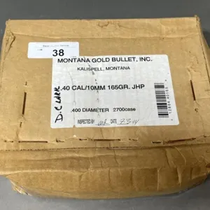 2700ct MG .40/10mm Cal 165 gr JHP Bullets