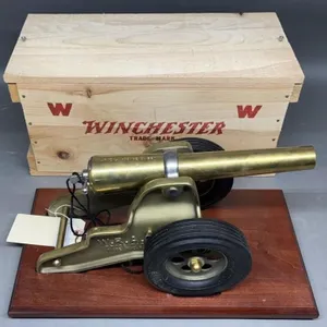 Winchester 10ga Blank Signal Cannon on Carriage