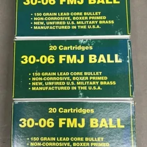 60 rnds US Mfg .30-06 Ammo