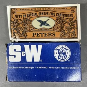 100 rnds Peters & S&W .38 Special Ammo