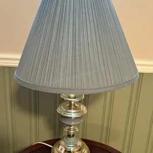 Brass/Glass Table Lamp