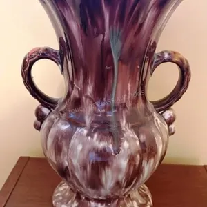 German Lava Drip Pottery Vase