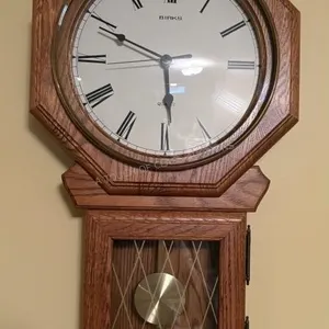 Birks Hanging Oak Clock