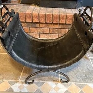 Leather Base Log Holder