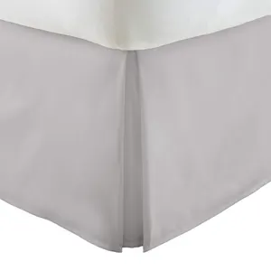 ienjoy Home IEH-BEDSKIRT-Queen-LGRAY Pleated...