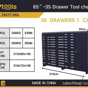 LEAPtools LT85TC35D 2150 mm 35-Drawer Tool Cabinet (Unused)