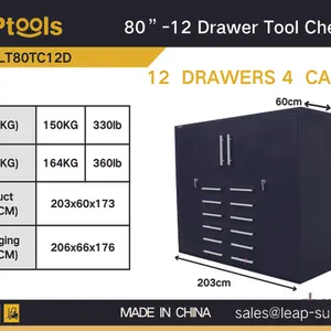 LEAPtools LT80TC12D 2030 mm 12-Drawer Tool Cabinet (Unused)