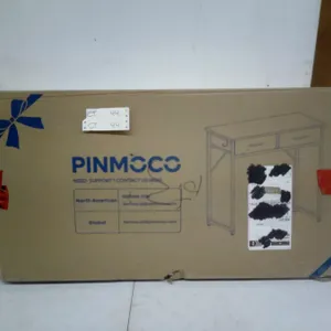 PINMOCO Gaming Desk with 2 Drawers, 31.50 x 15.75 x 31.02", Model G2008801E-BDCF