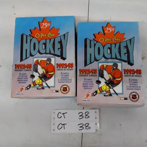 O-Pee-Chee 1992-93 Hockey Cards, 2 Boxes, 25th Anniversary Edition, 36 Packs, 8 Cards + 1 Insert