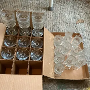 Clear Glass Goblets