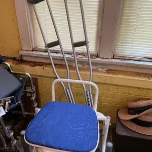 Adjustable Crutches and Medical Commode