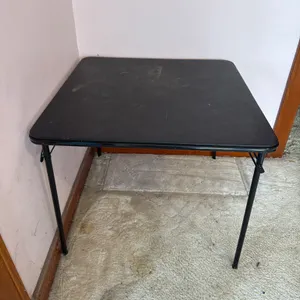 Folding Black Card Table
