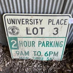 Metal Parking Sign, 2×2’