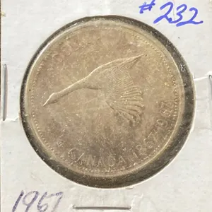 1967 Canadian Dollar 80% Silver 23.33 Grams