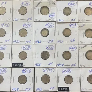 Collection of Canadian Dimes