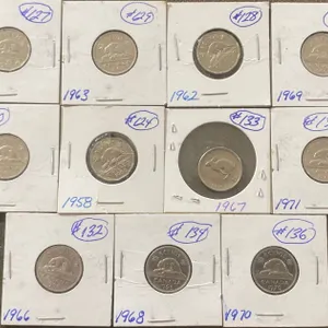 Collection of Canadian Nickels