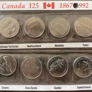 1992 Canada 125 Quarter Coin Set