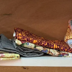 Assortment of Colourful Fabrics