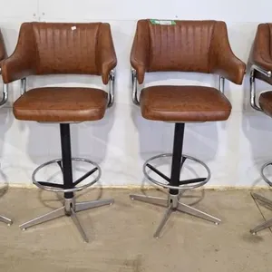 4 matching swivel bar stools