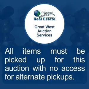 All items must be picked up for this auction, as