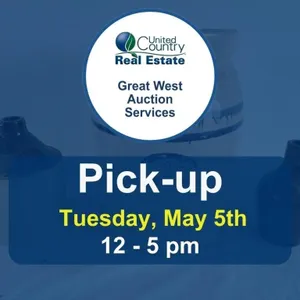 Pickup Tuesday, May 5, 2026, at 1-5 pm