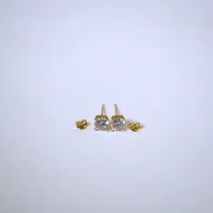 18k Plated Gold & Silver Earrings