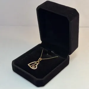 New 18K Gold Plated 28.0mm Diamond Necklace