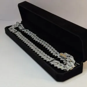 New Platinum Plated 14.0mm Cuban Link Necklace