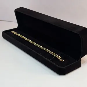 New 14K Gold Plated 8.0mm Cuban Link Bracelet