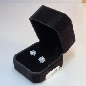 New Platinum Plated 2.0 Carat Diamond Earrings