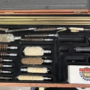 Gun Cleaning Supplies in Plastic Ammo Can