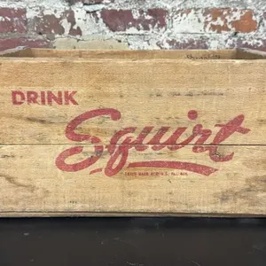 Vintage Squirt Wichita, KS Wood Crate 16” x 10.5”
