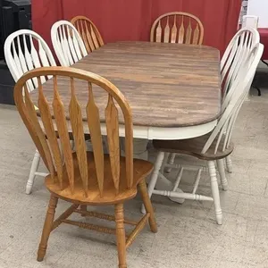 Wooden Dining Room Table with 2 Leafs - 94x42x30