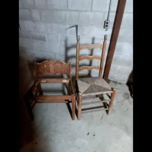 Vintage Chairs - Set of 2, Wooden Frame