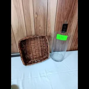 Wicker Basket & Vase