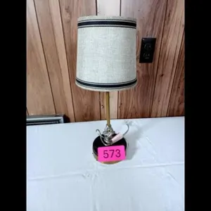 Gray Table Lamp