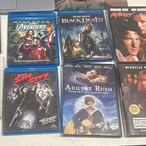 11 Pack Assorted DVD's and Blu-Ray Disc's