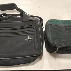Black Carry-On Bag and Toiletry Bag