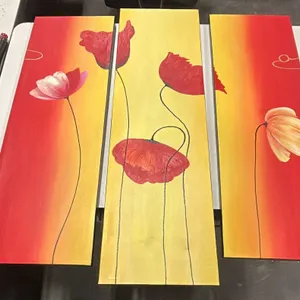 Three-Panel "Poppies in the Sun" Canvas