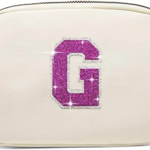 Initial Crossbody Bag Fanny Pack(Ivory-G)