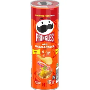 2x Pringles Desi Masala Tadka Flavour 102 g