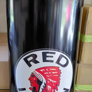 Red Indian Retro Trash Can