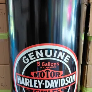Harley Davidson Retro Trash Can