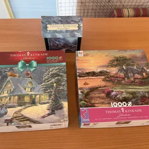 Four Thomas Kincaid Puzzles
