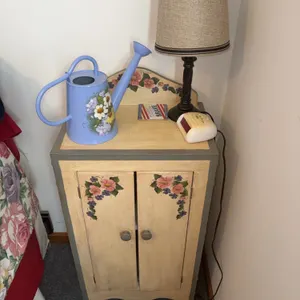 Small 2 Door Country Style Cabinet Plus Miscellaneous