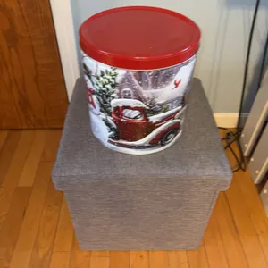 Storage Box and Christmas Tin