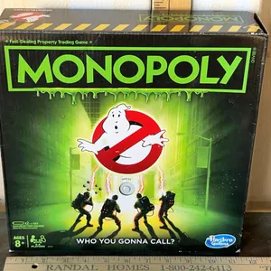 Opened Monopoly Ghostbusters Who You Gonna Call Game Works & Looks To Have All Pieces