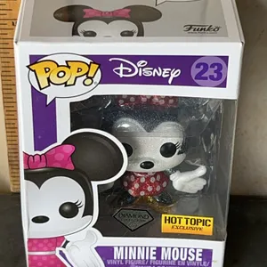 Funko Pop Disney Minnie Mouse Diamond Collection Hot Topic Exclusive